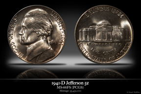 1941-D MS-66FS Jefferson Nickel