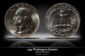 1959 MS-66 Washington Quarter