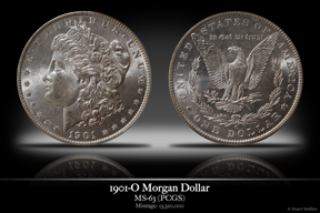 1901 O Morgan Dollar, MS-63