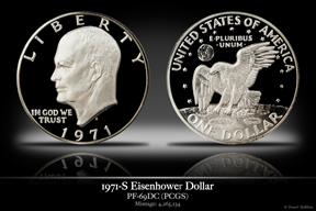 1971-S PR-69DC Eisehower Dollar
