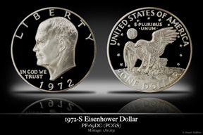 1972-S PR-69DC Eisehower Dollar