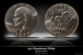 1977 MS-65 Eisehower Dollar
