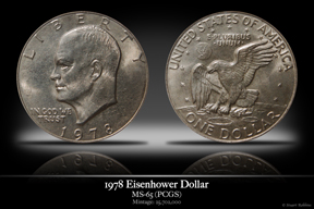 1978 MS-65 Eisehower Dollar