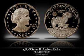 1980-S PR-69DC Susan B. Anthony Dollar