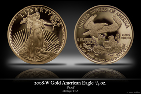 2008 Business-Strike 1/4 oz Gold American Eagle