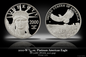 2000-W Proof Platinum American Eagle