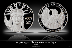 2007-W Proof Platinum American Eagle