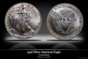 1996 Business-Strike Silver American Eagle