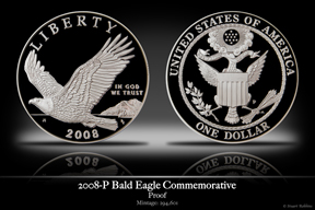 2008-P Bald Eagle SilverProof Commemorative Coin