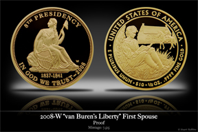 2008-W Proof Martin van Buren Liberty